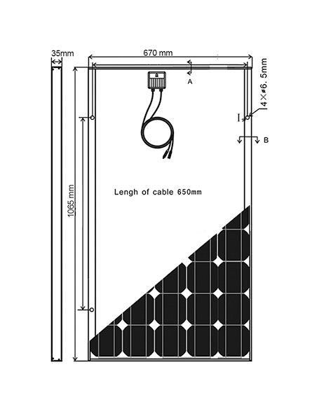 Solar panel for motorhomes and caravans TELAIR TSP 130W | ManElService