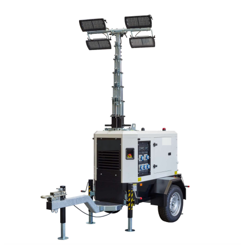 Torre Faro 4x320W Multiled con Carello Generatore StageV