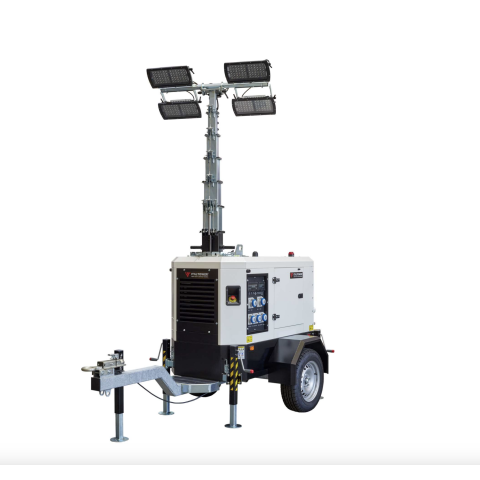 Italtower Polar Torre Faro 4x320W Multiled con Carello Generatore StageV