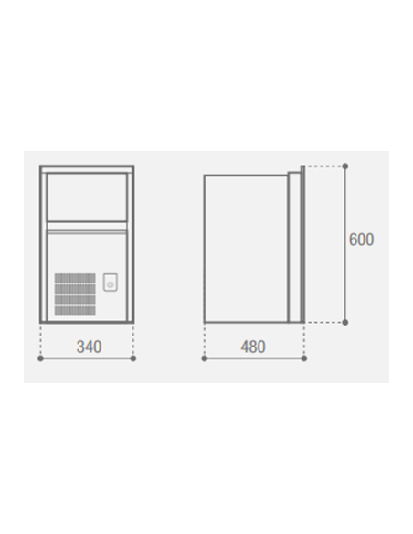 VITRIFRIGO VF28BRIGHT Ice Maker