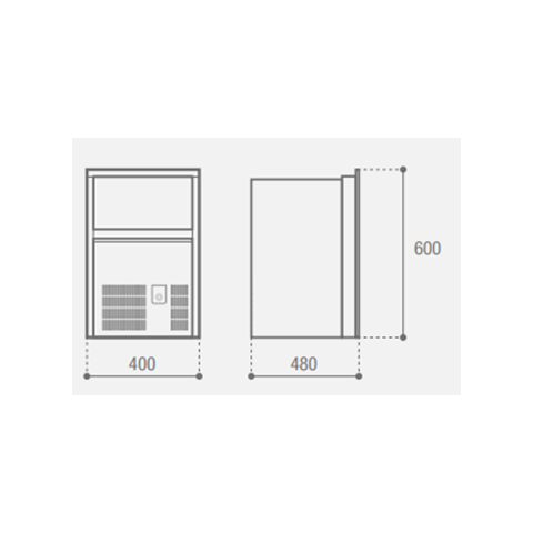 VITRIFRIGO VF28BRIGHT PLUS Ice Maker