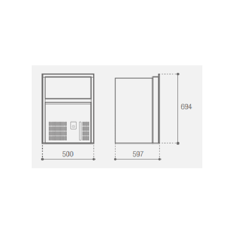 VITRIFRIGO VF95NUGGETS Ice Maker