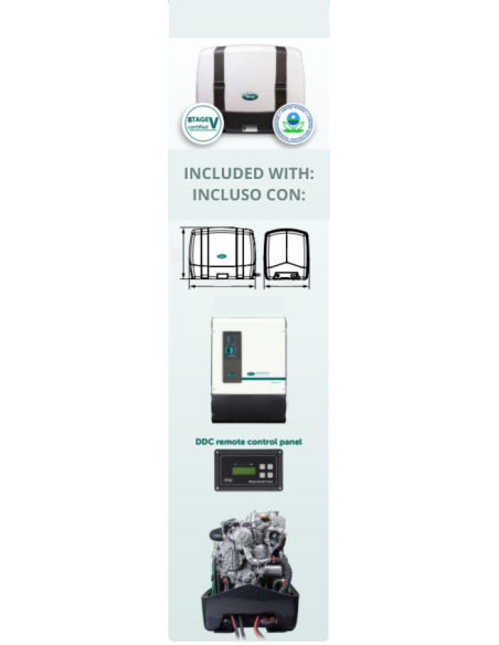 copy of WHISPER PICCOLO18 M-GV18 SINGLE-PHASE MARINE GENERATOR 18KVA INVERTER STAGE V