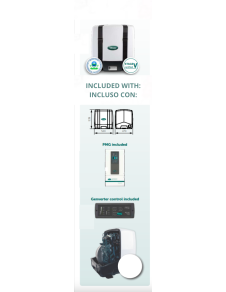 WHISPER M-GV4 PICCOLO4 GENERATORE MARINO 4KVA 60 Hz MONOFASE INVERTER
