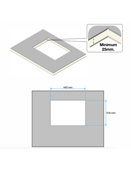 Italcolven Viesa Kompressor 3 kit Cut roof Flat roof (25mm gap)