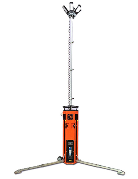 LUXTOWER LUXS10 Torre Faro LED 6X50W 4.5 MT Collegabile in Serie