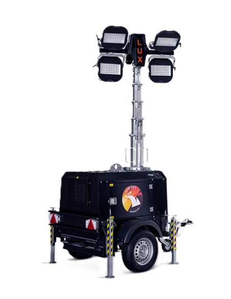 LUXTOWER LUX H11PLUS LED Lighting Tower 4x320W Fast Towing
