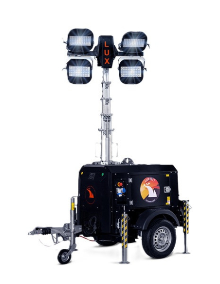 LUXTOWER LUX H11PLUS LED Lighting Tower 4x320W Fast Towing