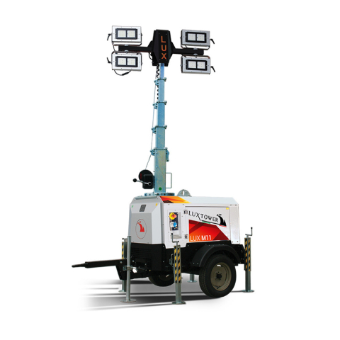 Noleggio Torre Faro LUXTOWER LUXM11 LED 8.5 Metri con Generatore 3.5 kVA