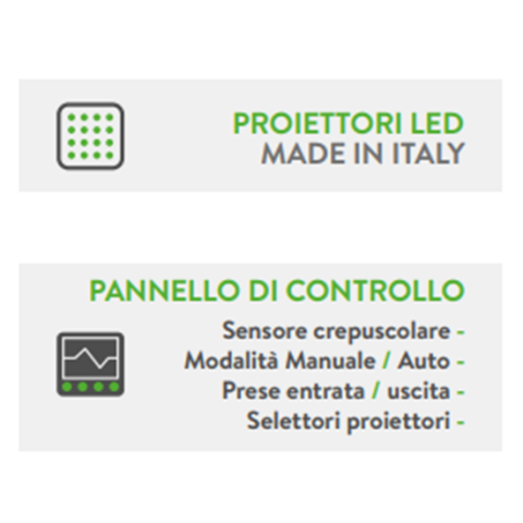 LUXTOWER LUXC12 Torre Faro LED 4x160W