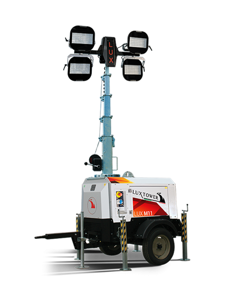 LUXTOWER LUX M11MAX Light Tower LED 8kVA Slow Towing