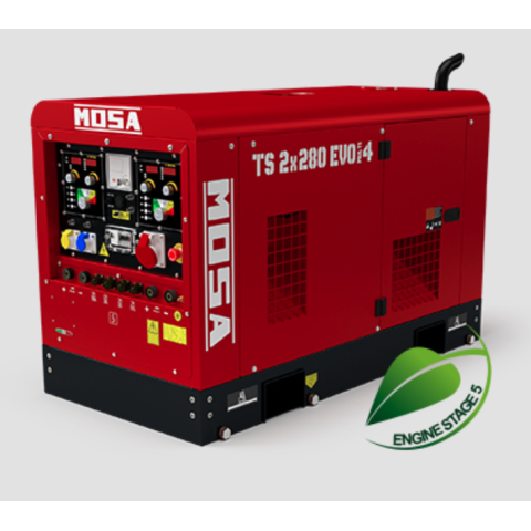 MOSA TS2x280 EVO MULTI4 Motorwelder 15kVA