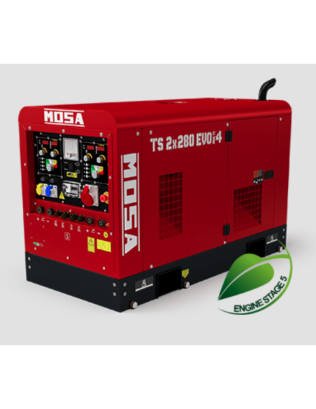MOSA TS2x280 EVO MULTI4 Motorwelder 15kVA