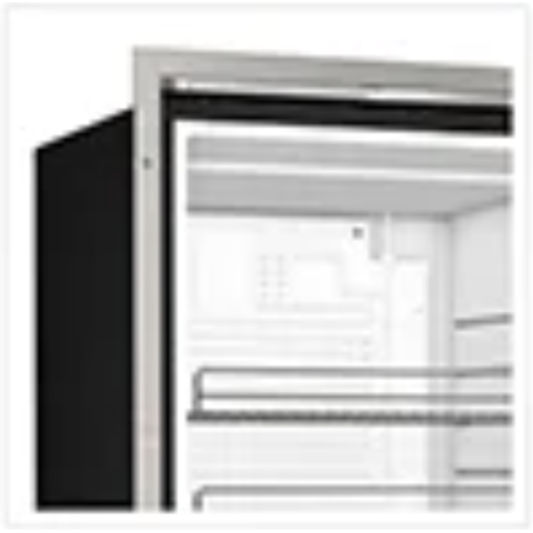 VITRIFRIGO Refrigerator-freezer C75L CHR BLACK 75liters