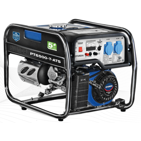 HYUNDAI PT6500-T-ATS Generatore a Benzina Monofose AVR 5.5Kw