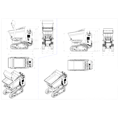 MCH H780LT TRACKED MOTORBARRIER 800KG