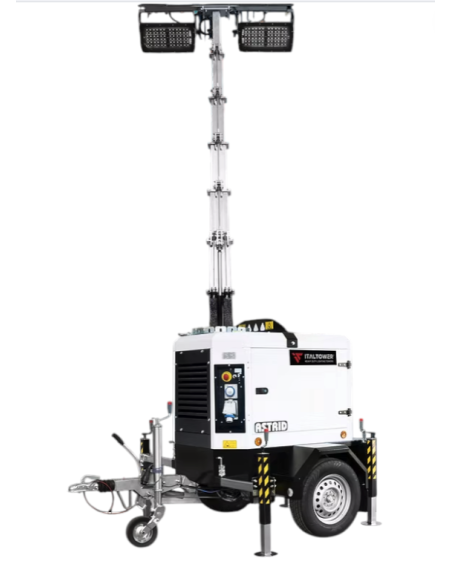 ITALTOWER ASTRID PRO01 TORRE FARO 4x320 W MULTILED CON CARRELLO OMOLOGATO E GENERATORE 60HZ
