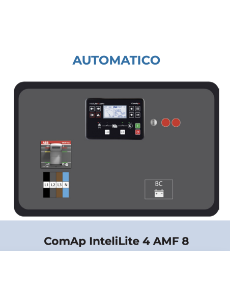 CGM E150F-C200 CON QUADRO AUTOMATICO  165kVA STAGE IIIA