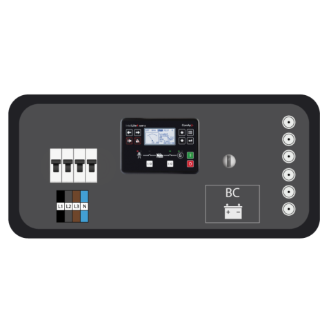 Generator set Silenced Automatic Panel 49.5kVA AVR EU Stage Zero