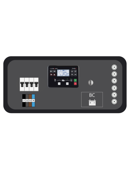 Gruppo Elettrogeno Quadro automatico Silenziato 49,5kVA AVR EU Stage Zero