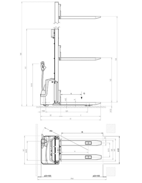 PRAMAC LIFTER DUPLEX NX12-35 Carrello Elevatore Elettrico