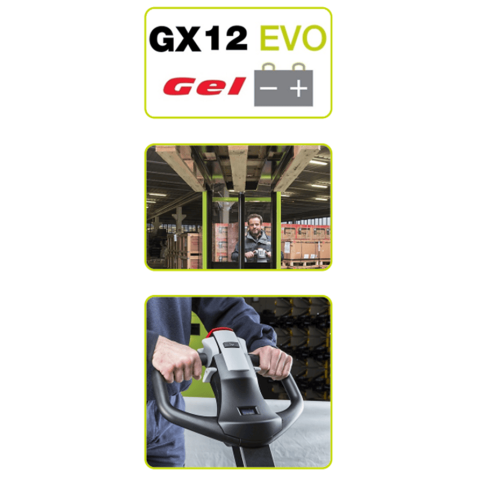 PRAMAC LIFTER GX12-42EVO GEL24V-105Ah Electric Stacker