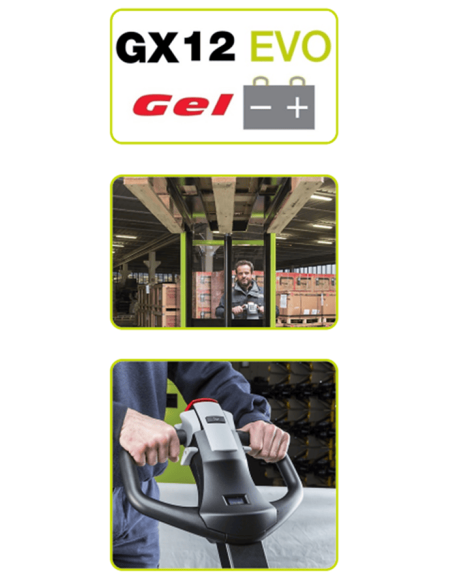 PRAMAC LIFTER GX12-42EVO GEL24V-105Ah Electric Stacker