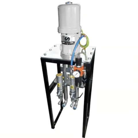 LARIUS GHIBLI 15:1 Pneumatic resin injection system with one motor and two pumps