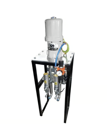 LARIUS GHIBLI 15:1 Pneumatic resin injection system with one motor and two pumps