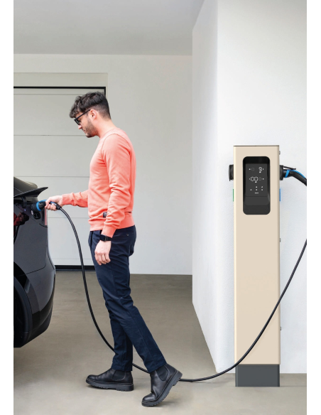 DazeBox S Urban Stazione di ricarica per Auto elettriche 64A 2x22.2KW, con protezione sovratensioni