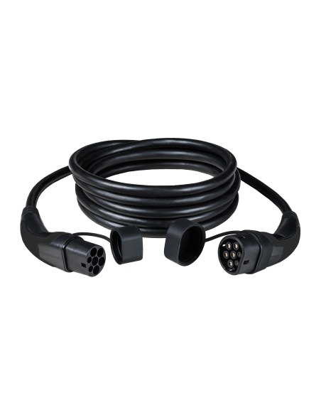Type 2-type 2 cable, 32A, single-phase, 5 m