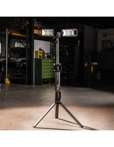 SCANGRIP TOWER 8 CONNECT proiettore LED 8000 lumen con treppiede e batterie 18V/20V