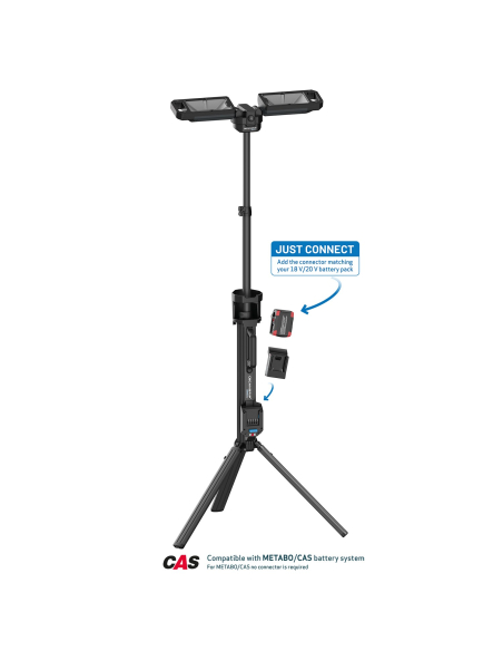 SCANGRIP TOWER 8 CONNECT proiettore LED 8000 lumen con treppiede e batterie 18V/20V