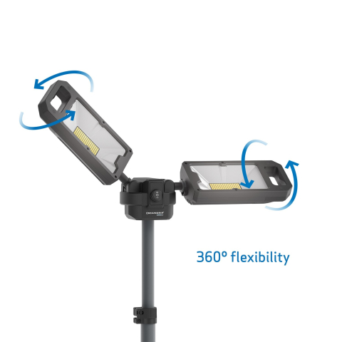 SCANGRIP TOWER 8 CONNECT proiettore LED 8000 lumen con treppiede e batterie 18V/20V