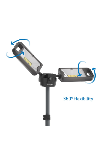 SCANGRIP TOWER 8 CONNECT proiettore LED 8000 lumen con treppiede e batterie 18V/20V