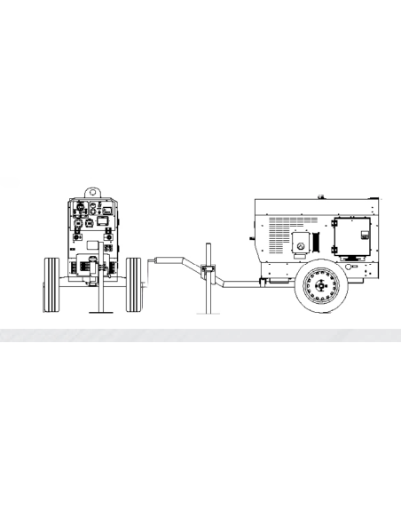 GENSET SLOW TROLLEY TWO WHEELS GRT2W