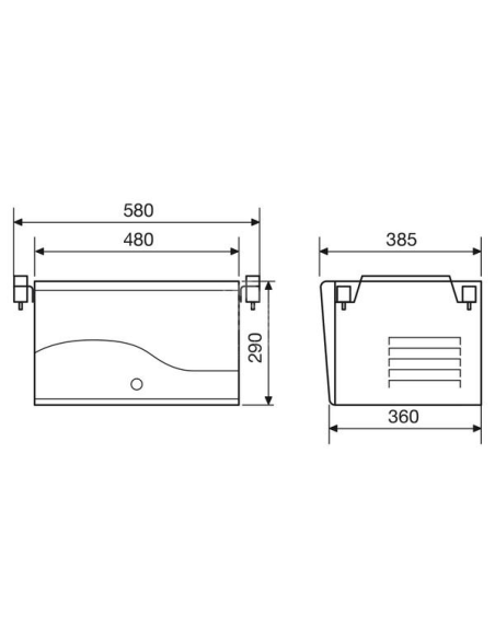 DOMETIC TEC 29LPG Disegno tecnico